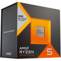 Boîte AMD Ryzen série 5000 X3D – vue de trois quarts sur fond blanc