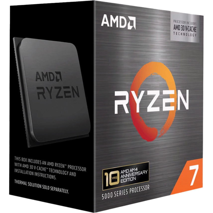 Boîte du processeur AMD Ryzen 7 5800X3D – vue principale sur fond blanc