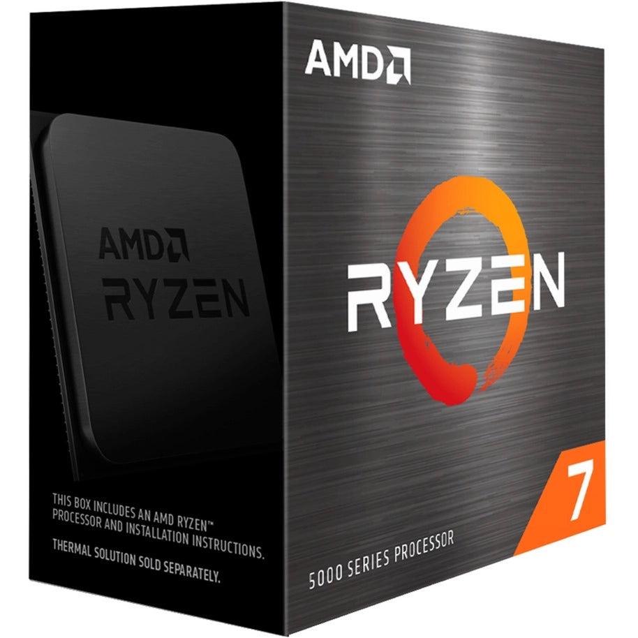 Boîte du processeur AMD Ryzen 7 5700X – vue principale sur fond blanc