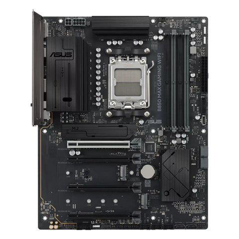 ASUS B850 MAX GAMING WIFI — vue principale sur fond blanc carré — réf. 90MB1PR0-M0EAY0