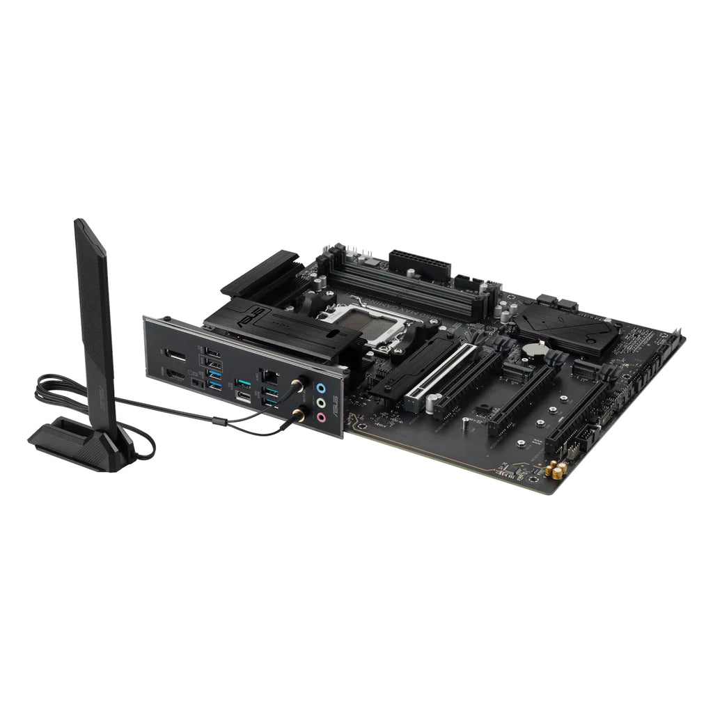 ASUS B850 MAX GAMING WIFI — vue produit 5 sur fond blanc carré — réf. 90MB1PR0-M0EAY0