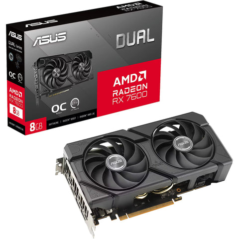 ASUS Dual EVO Radeon RX 7600 8 Go GDDR6 OC — vue 1