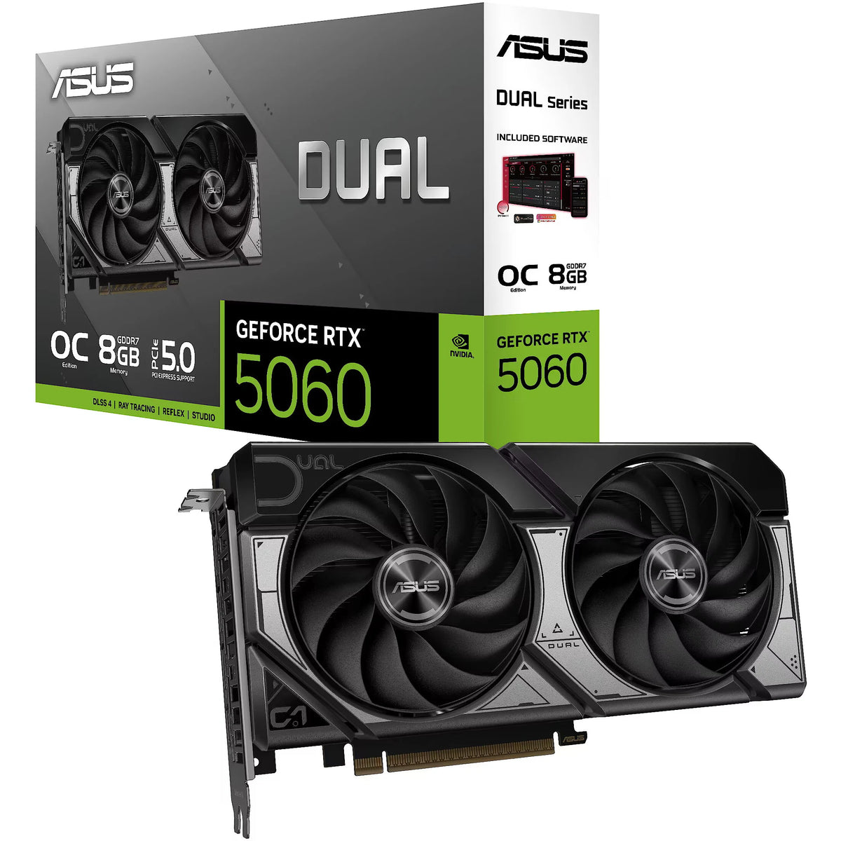 ASUS Dual GeForce RTX 5060 8 Go GDDR7 OC — vue 1