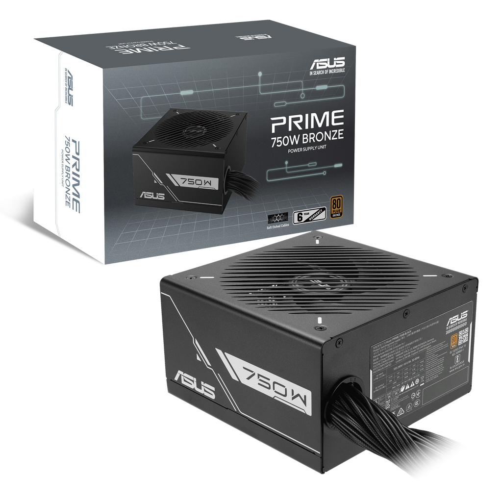 ASUS Prime 750W Bronze Black Edition – alimentation PC, vue produit 12 – photo 12