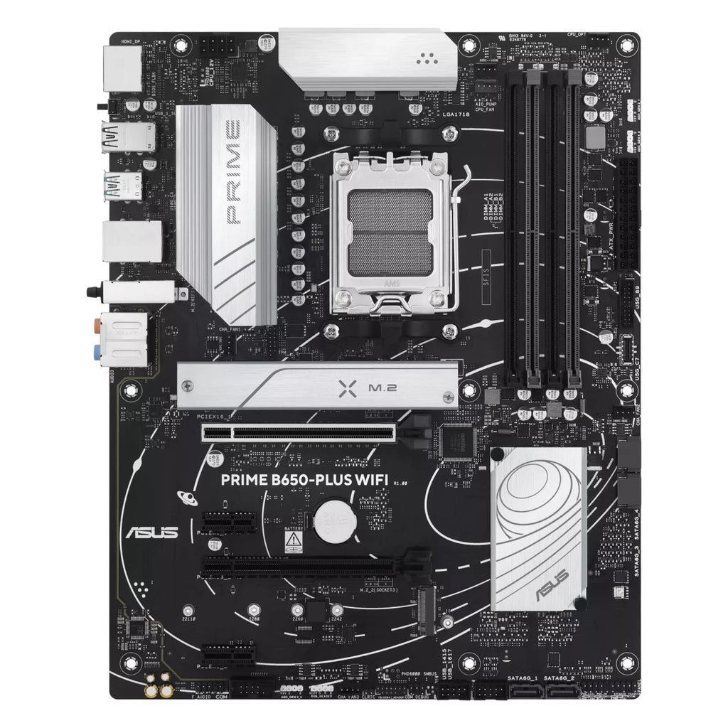 ASUS PRIME B650-PLUS WIFI — vue principale sur fond blanc carré — réf. 90MB1KP0-M0EAY0