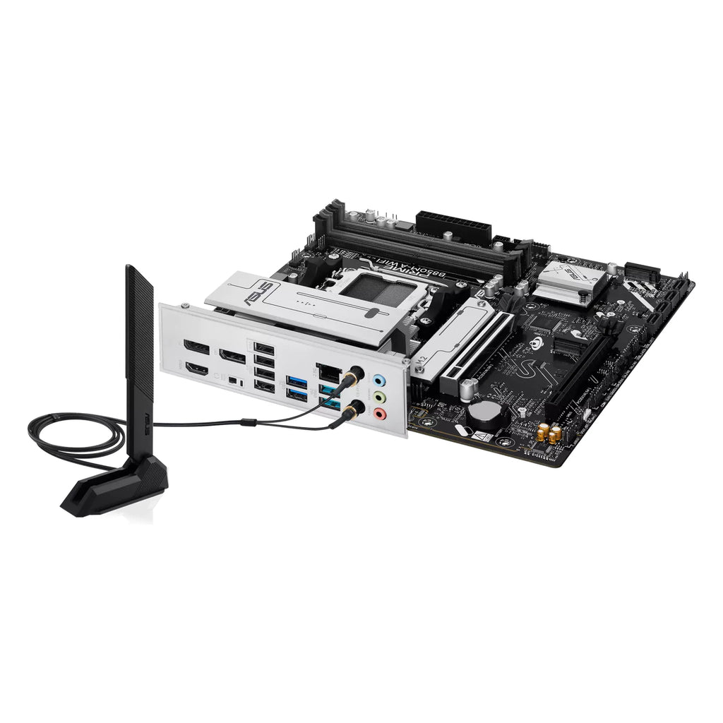 ASUS PRIME B850M-A WIFI — vue produit 5 sur fond blanc carré — réf. 90MB1LN0-M0EAY0