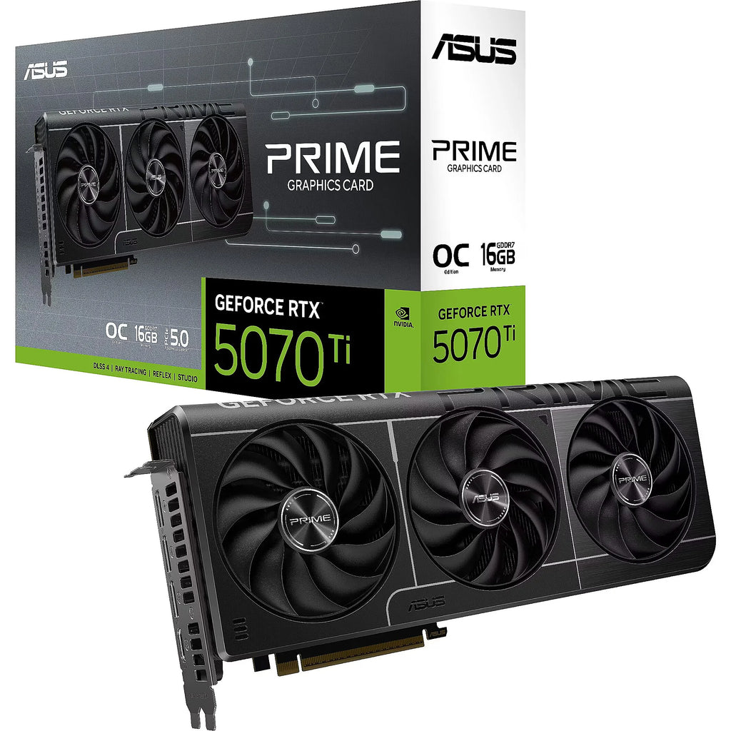 ASUS Prime GeForce RTX 5070 Ti 16 Go GDDR7 OC — vue 2