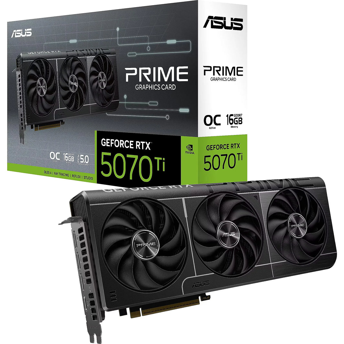 ASUS Prime GeForce RTX 5070 Ti 16 Go GDDR7 OC — vue 2