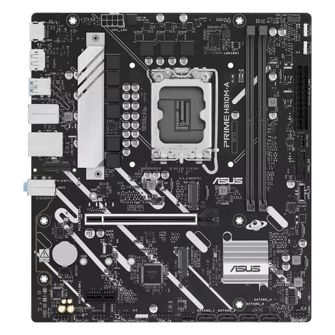 ASUS PRIME H810M-A-CSM — vue principale sur fond blanc carré — réf. 90MB1KK0-M0EAYC