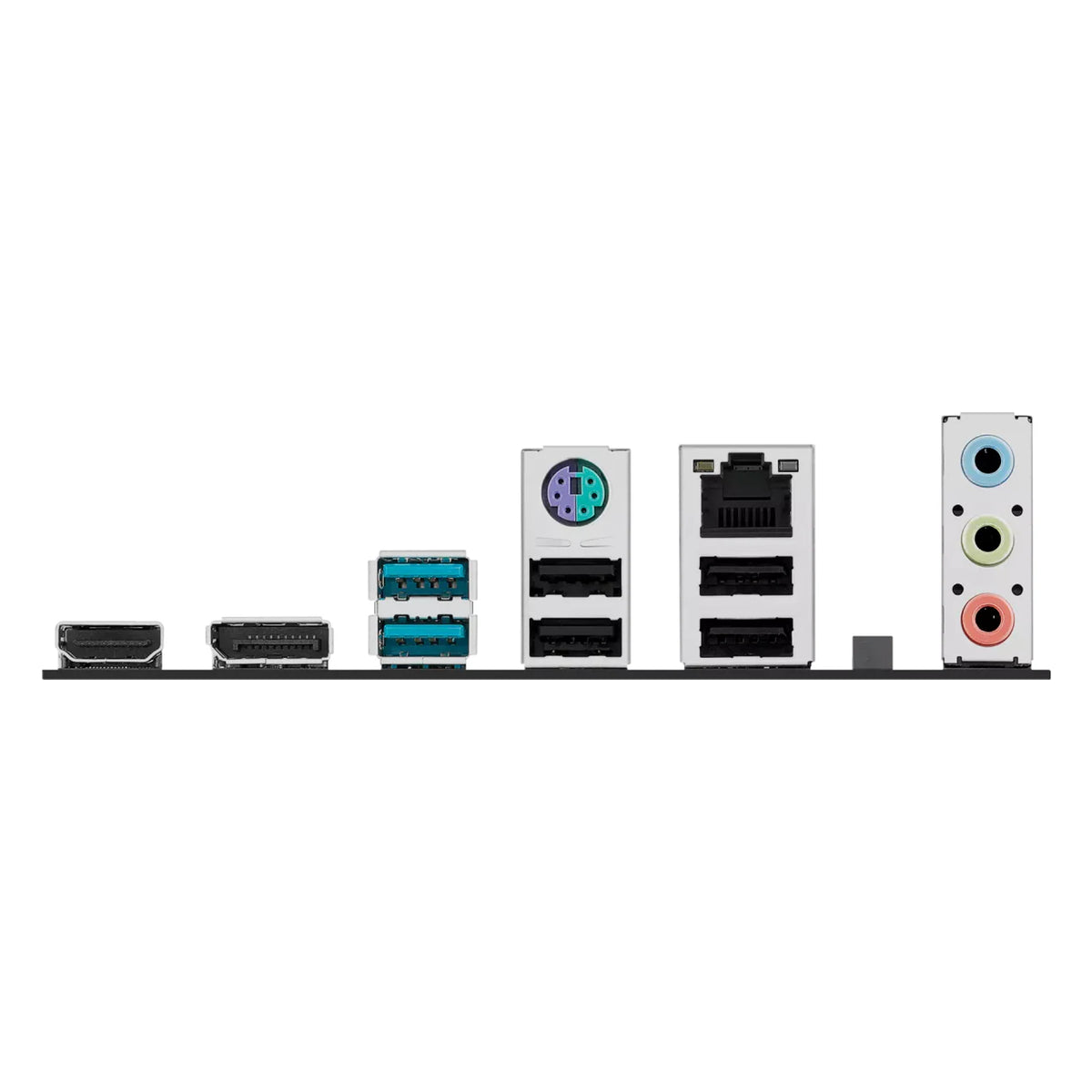 ASUS PRIME H810M-A-CSM — connectique arrière sur fond blanc carré — réf. 90MB1KK0-M0EAYC