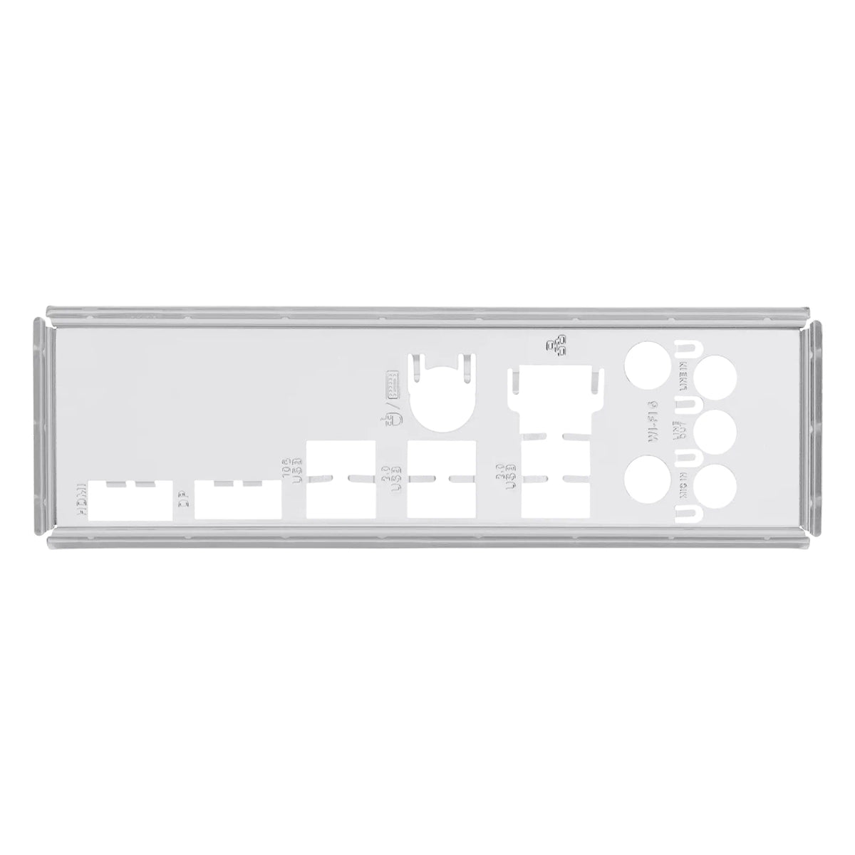 ASUS PRIME H810M-A WIFI — plaque des entrées-sorties sur fond blanc carré — réf. 90MB1KJ0-M0EAY0