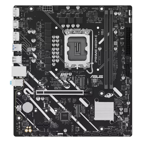 ASUS PRIME H810M-E-CSM — vue principale sur fond blanc carré — réf. 90MB1N20-M0EAYC