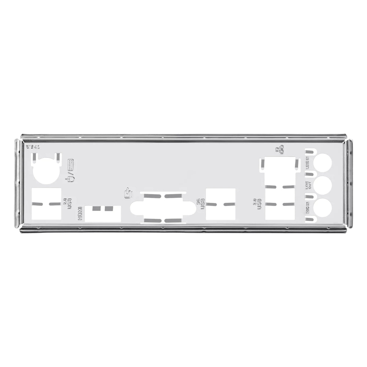ASUS PRIME H810M-K — plaque des entrées-sorties sur fond blanc carré — réf. 90MB1N10-M0EAY0