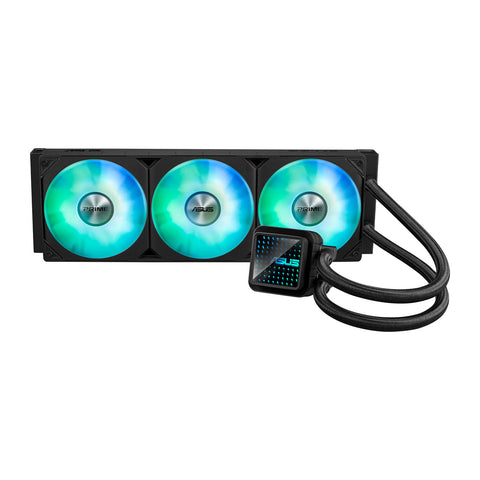 ASUS Prime LC 360 ARGB Noir — vue principale du watercooling AIO sur fond blanc carré — réf. 90RC0101-B0EAY0