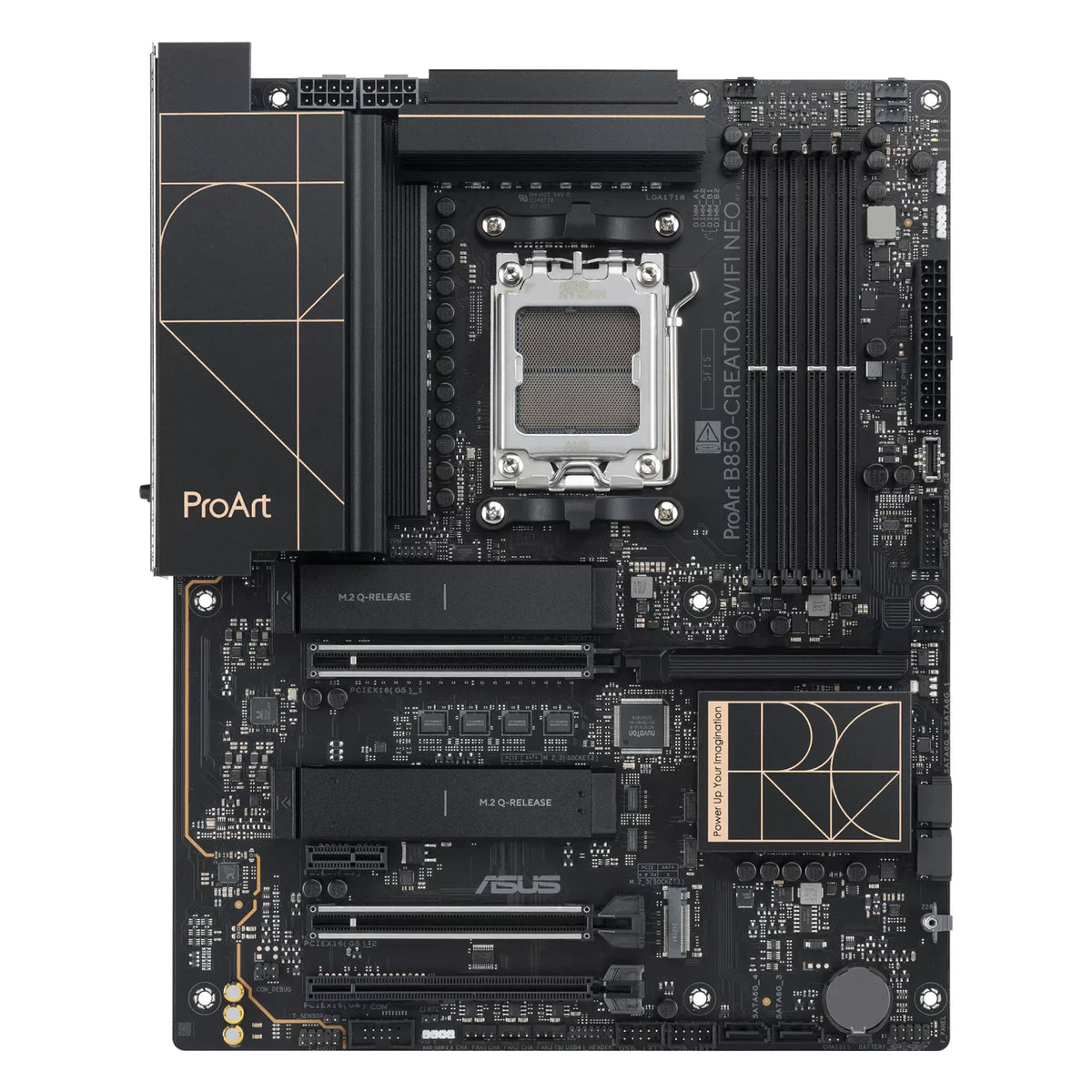 ASUS ProArt B850-CREATOR WIFI NEO — vue principale sur fond blanc carré — réf. 90MB1P60-M0EAY0