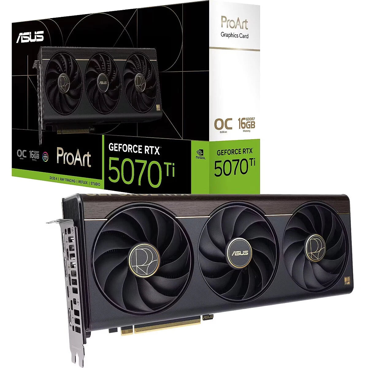 ASUS ProArt GeForce RTX 5070 Ti 16 Go GDDR7 OC — vue 8