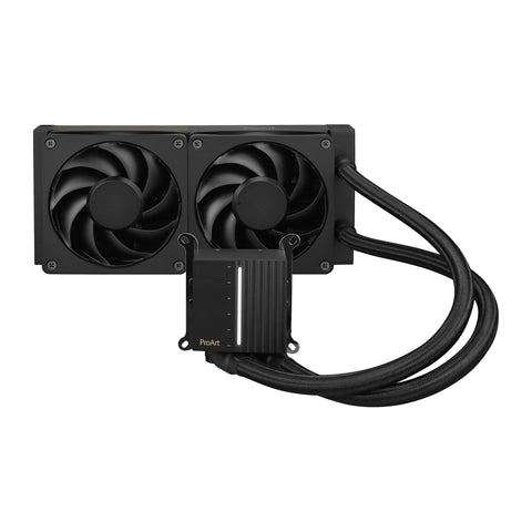ASUS ProArt LC 240 Noir — vue principale du watercooling AIO sur fond blanc carré — réf. 90RC01K0-M0EAY0