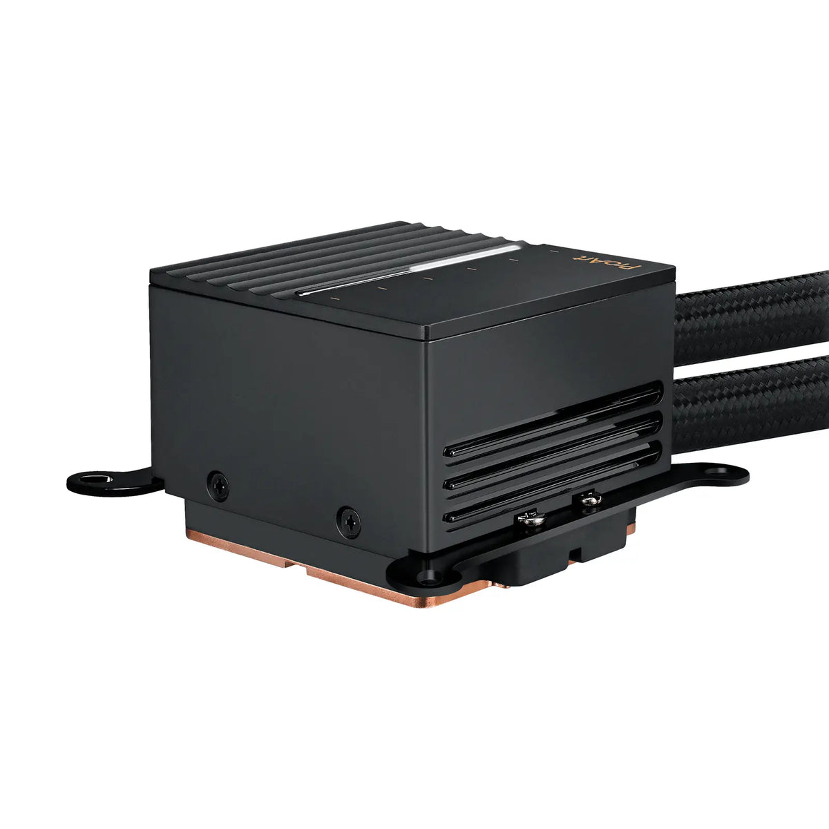 ASUS ProArt LC 240 Noir — vue bloc latéral du watercooling AIO sur fond blanc carré — réf. 90RC01K0-M0EAY0