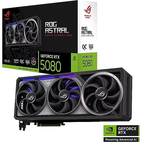 ASUS ROG Astral GeForce RTX 5080 16 Go GDDR7 OC — vue 1