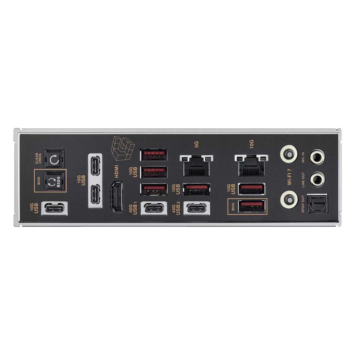 ASUS ROG CROSSHAIR 2006 — vue arrière sur fond blanc carré — réf. 90MB1PP0-M0EAY0