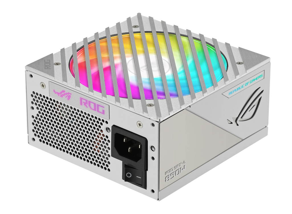 ASUS ROG Loki SFX-L 850W Platinum White Edition – alimentation PC, vue arrière – photo 4