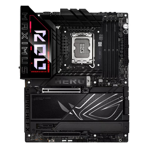ASUS ROG MAXIMUS Z890 HERO — vue principale sur fond blanc carré — réf. 90MB1ID0-M0EAY0