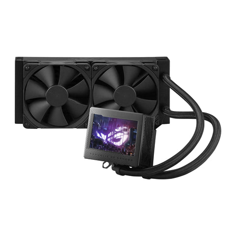 ASUS ROG RYUJIN III 240 Noir — vue principale du watercooling AIO sur fond blanc carré — réf. 90RC00K0-M0UAY0