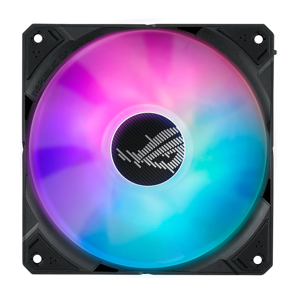 ASUS ROG RYUJIN III 240 ARGB Noir — vue produit 6 du watercooling AIO sur fond blanc carré — réf. 90RC00K1-M0UAY0
