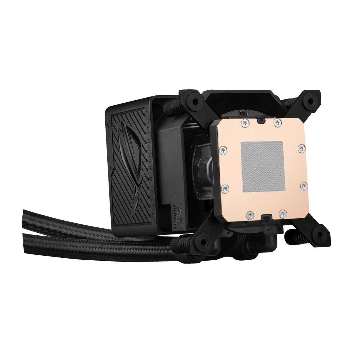 ASUS ROG RYUJIN III 360 ARGB Extreme Noir — vue produit 7 du watercooling AIO sur fond blanc carré — réf. 90RC0131-M0EAY0