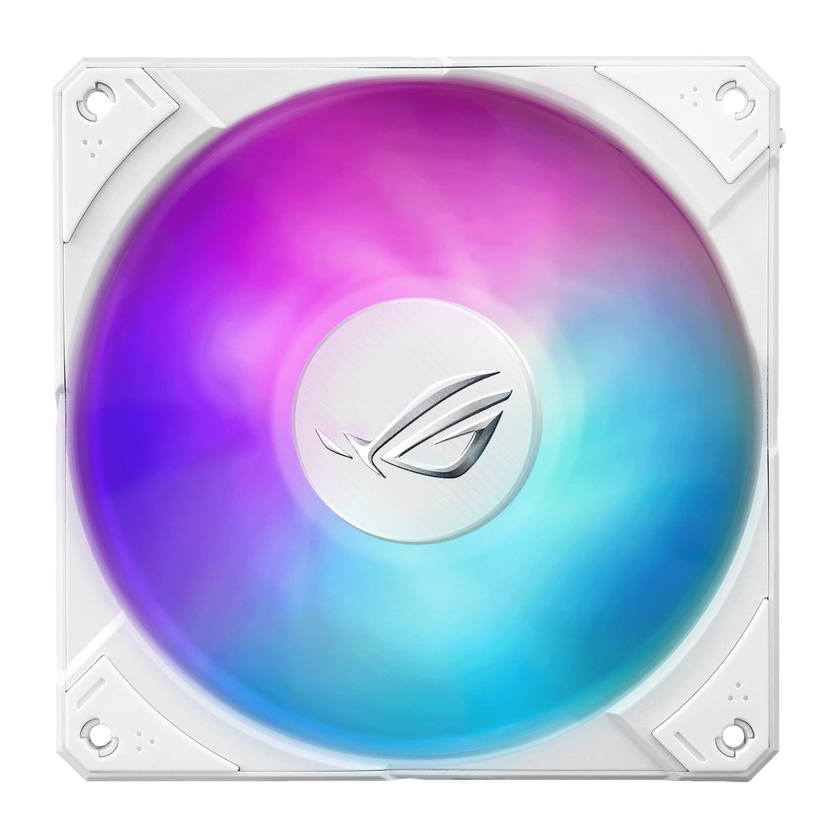 ASUS ROG RYUJIN III 360 ARGB Extreme Blanc — vue produit 11 du watercooling AIO sur fond blanc carré — réf. 90RC0132-M0EAY0