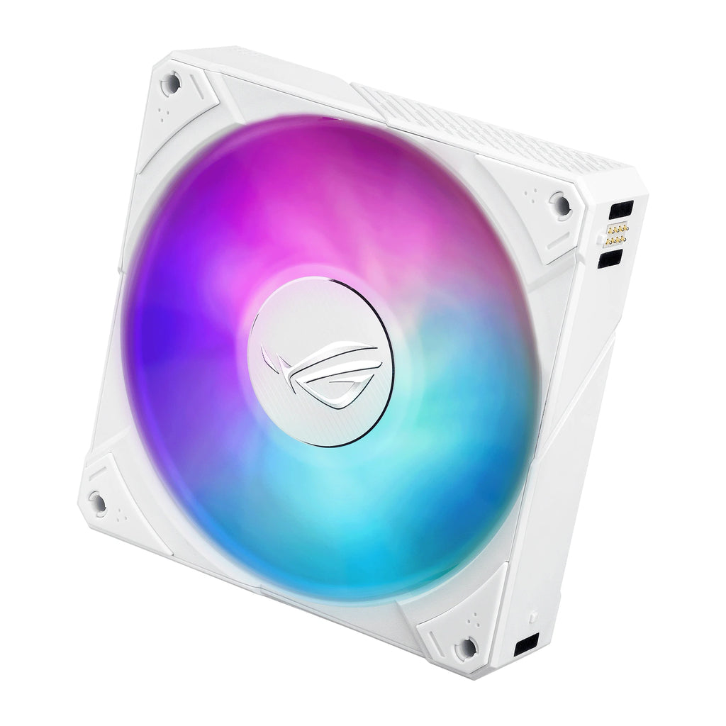 ASUS ROG RYUJIN III 360 ARGB Extreme Blanc — vue produit 13 du watercooling AIO sur fond blanc carré — réf. 90RC0132-M0EAY0
