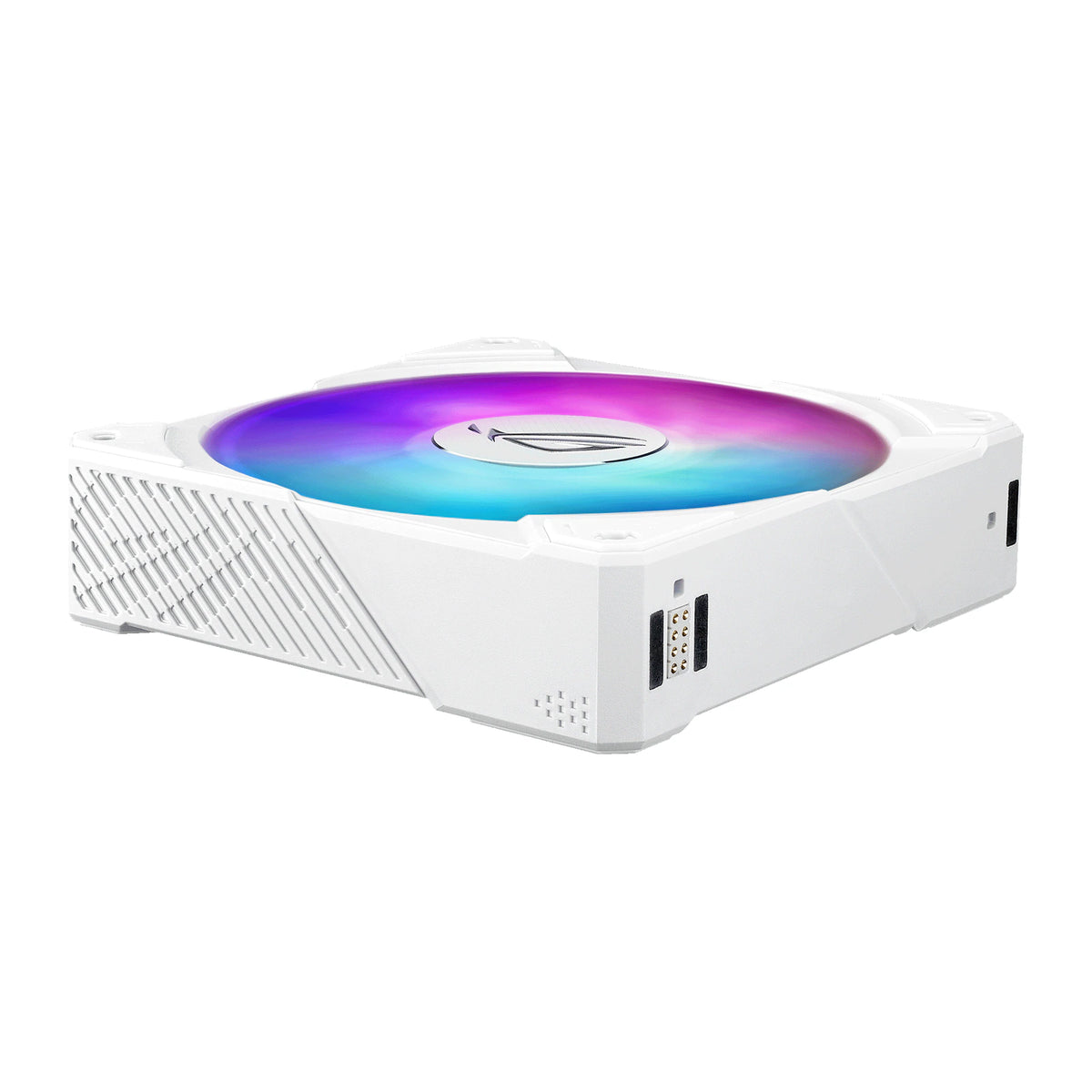 ASUS ROG RYUJIN III 360 ARGB Extreme Blanc — vue produit 14 du watercooling AIO sur fond blanc carré — réf. 90RC0132-M0EAY0