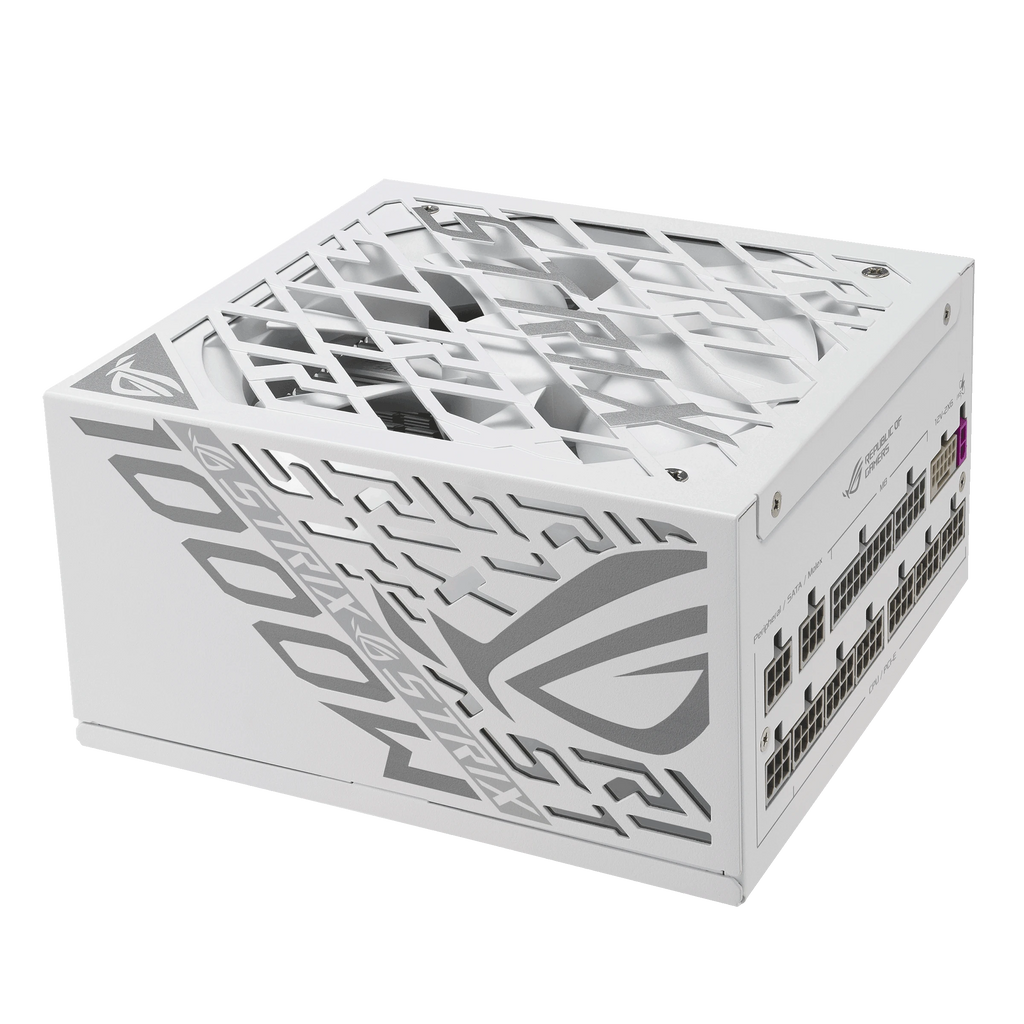 ASUS ROG Strix 1000W Platinum White Edition – alimentation PC, vue de dessus – photo 1