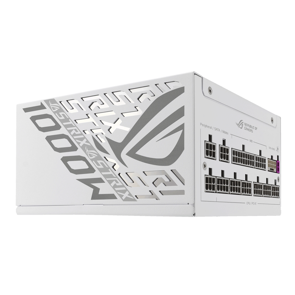 ASUS ROG Strix 1000W Platinum White Edition – alimentation PC, vue côté droit – photo 8