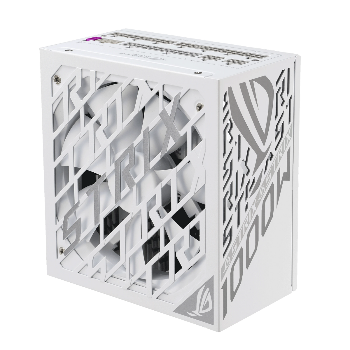 ASUS ROG Strix 1000W Platinum White Edition (ROG Equalizer) – alimentation PC, vue de dessus – photo 5