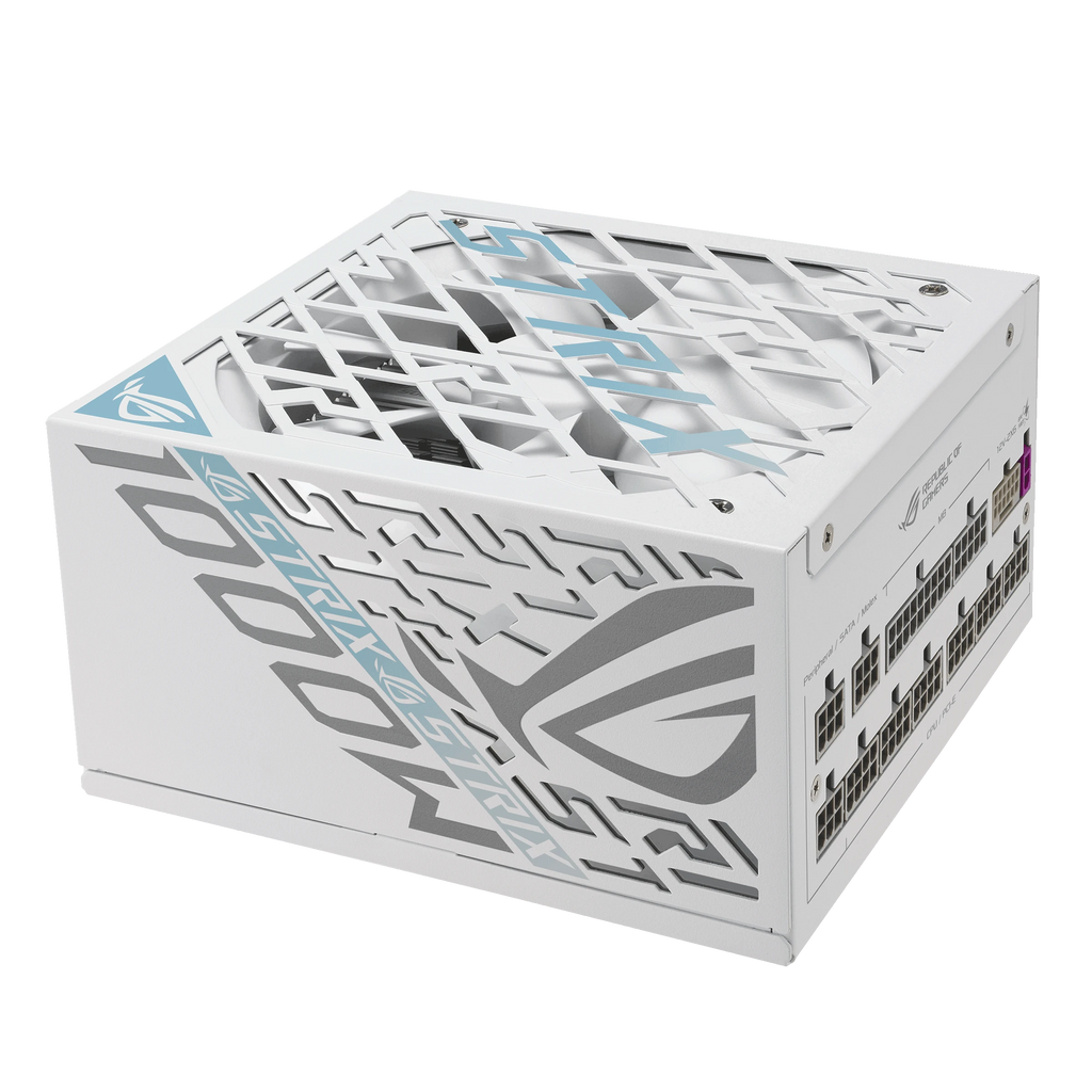 ASUS ROG Strix 1000W Platinum White Edition (ROG Equalizer) – alimentation PC, vue de dessus – photo 9