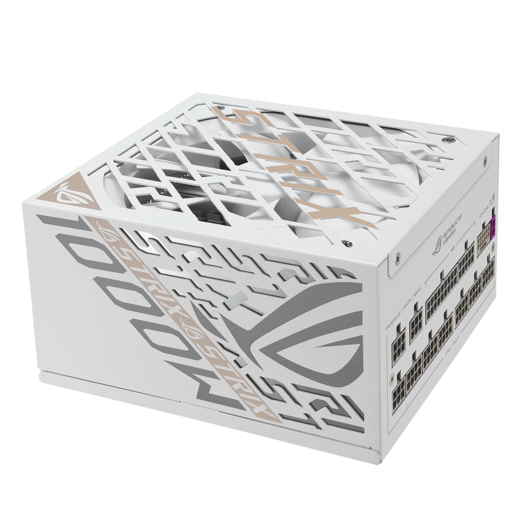 ASUS ROG Strix 1000W Platinum White Edition (ROG Equalizer) – alimentation PC, vue de dessus – photo 10