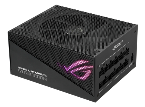 ASUS ROG Strix 1200W Gold Aura Edition – alimentation PC, vue avant – photo 1