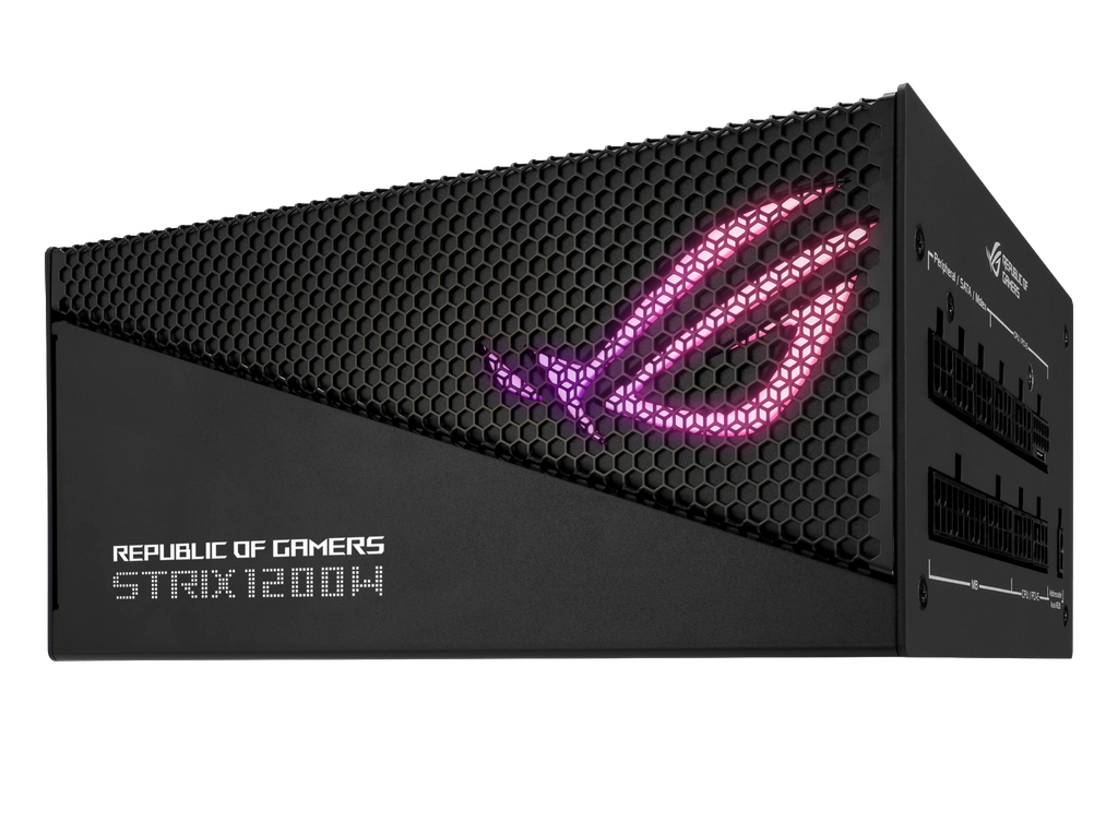 ASUS ROG Strix 1200W Gold Aura Edition – alimentation PC, vue avant – photo 5