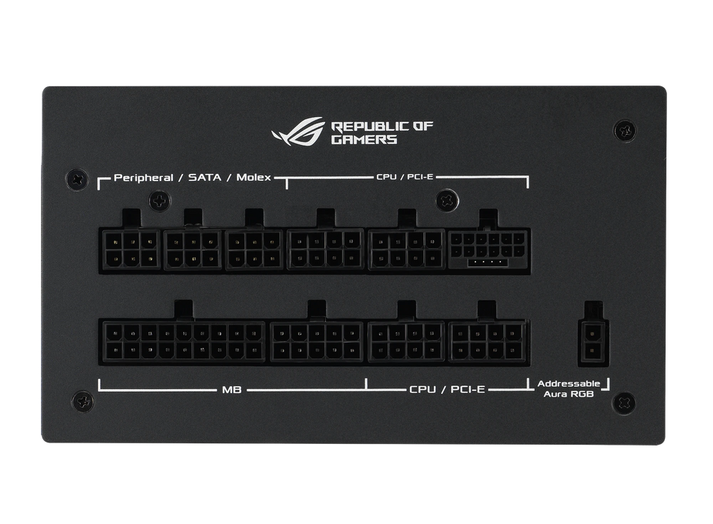 ASUS ROG Strix 1200W Gold Aura Edition – alimentation PC, vue avant – photo 6
