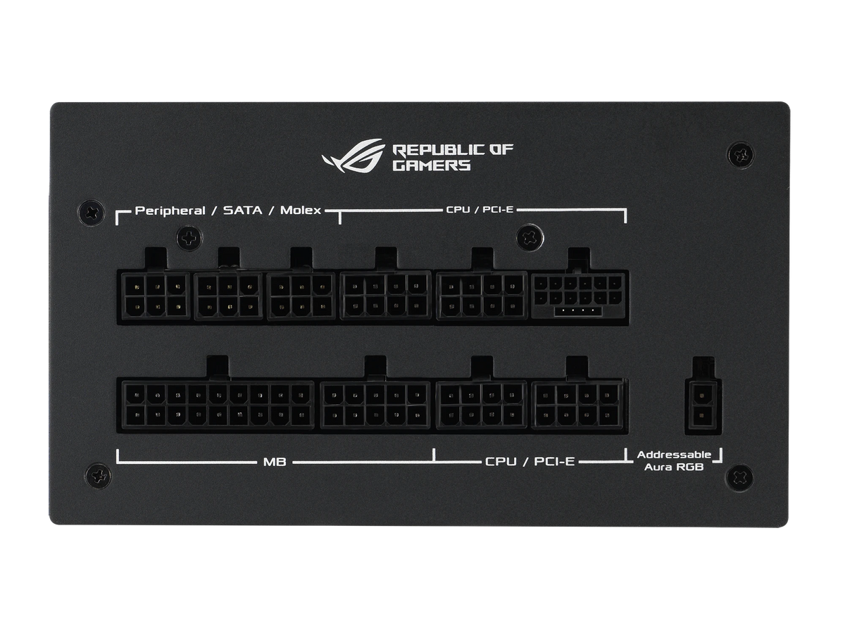 ASUS ROG Strix 1200W Gold Aura Edition – alimentation PC, vue avant – photo 6