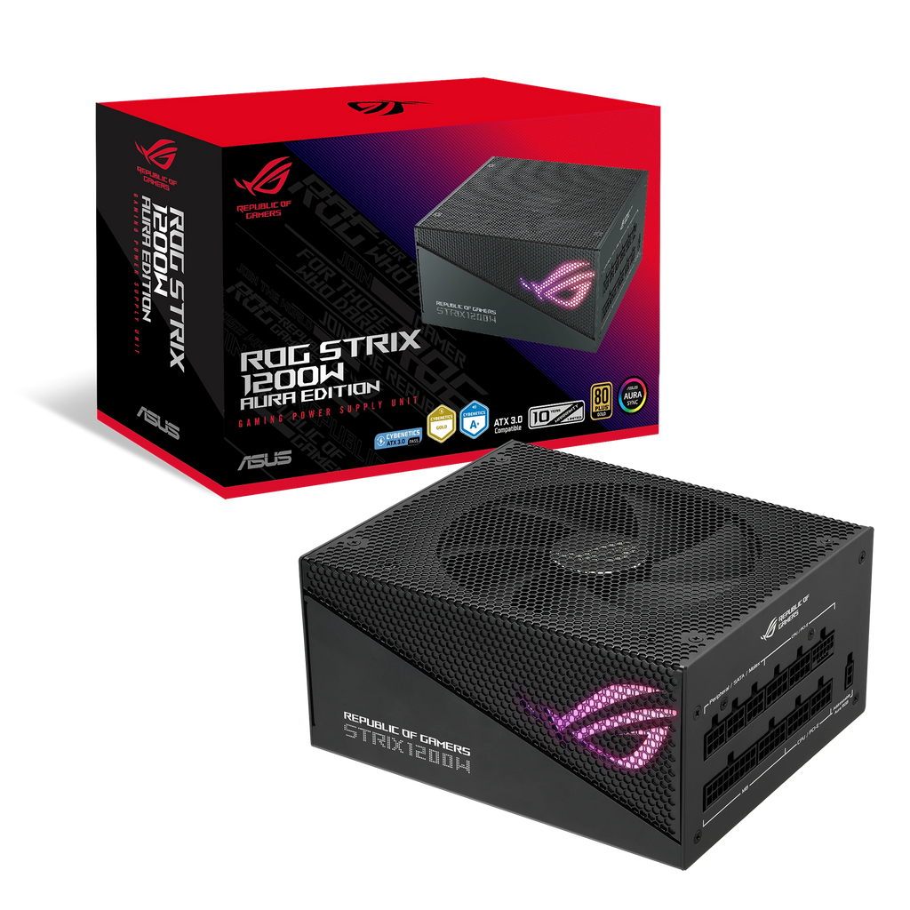 ASUS ROG Strix 1200W Gold Aura Edition – alimentation PC, boîte et contenu – photo 11