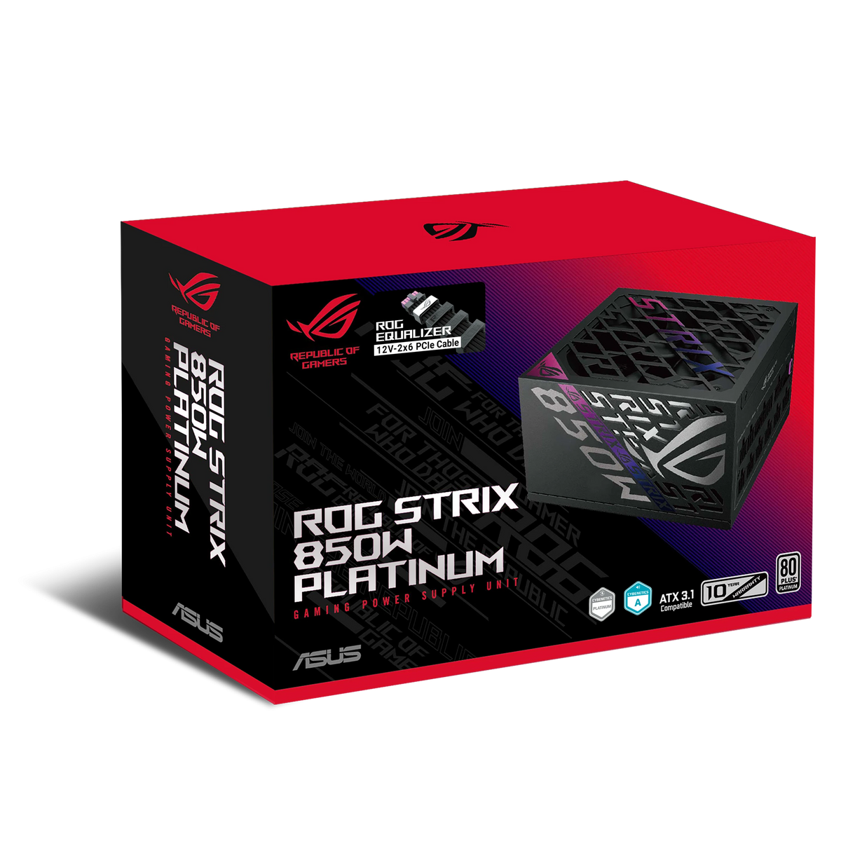 ASUS ROG Strix 850W Platinum (ROG Equalizer) – alimentation PC, boîte et contenu – photo 13