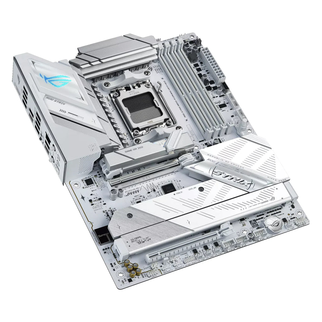 ASUS ROG STRIX B850-A GAMING WIFI7 NEO — vue produit 5 sur fond blanc carré — réf. 90MB1P10-M0EAY0