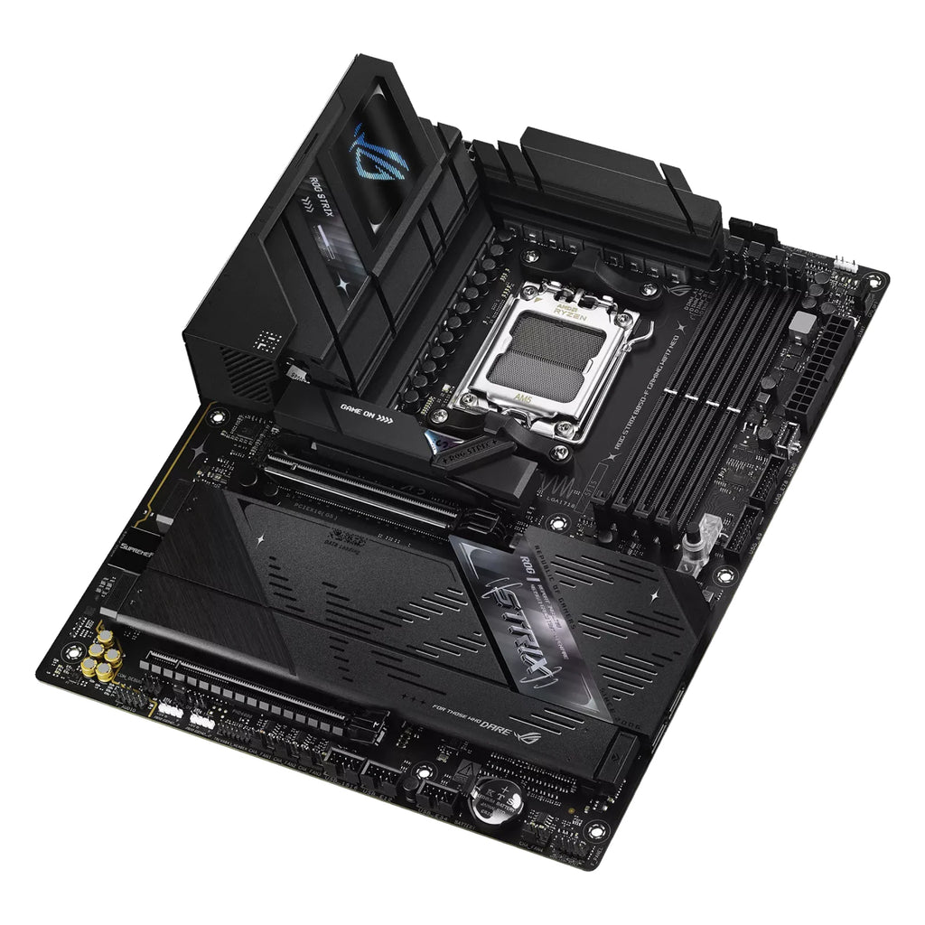 ASUS ROG STRIX B850-F GAMING WIFI7 NEO — vue produit 5 sur fond blanc carré — réf. 90MB1NX0-M0EAY0