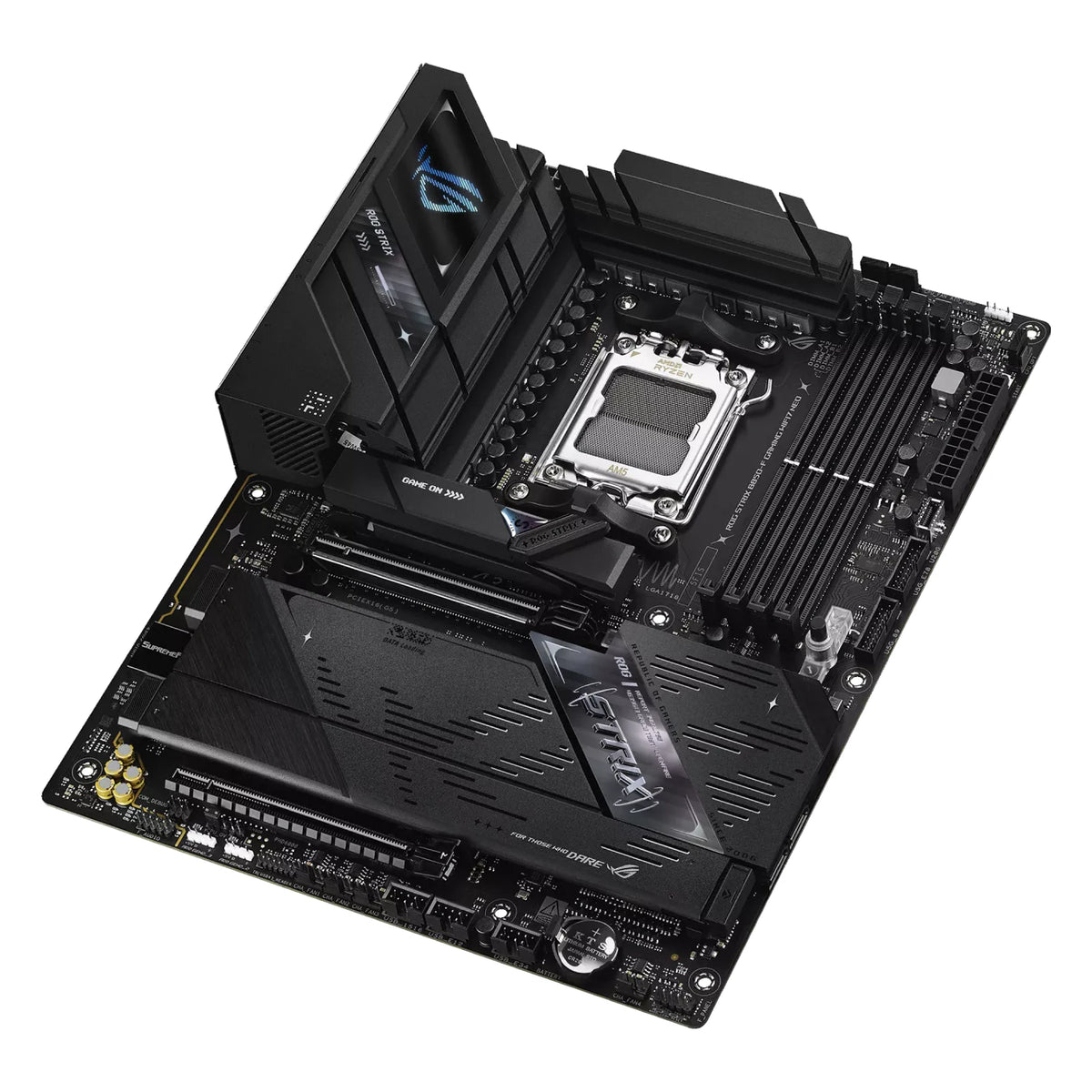 ASUS ROG STRIX B850-F GAMING WIFI7 NEO — vue produit 5 sur fond blanc carré — réf. 90MB1NX0-M0EAY0