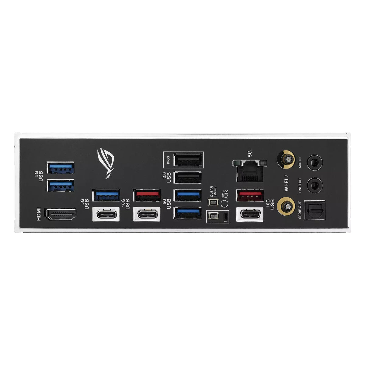 ASUS ROG STRIX B850-F GAMING WIFI7 NEO — vue produit 9 sur fond blanc carré — réf. 90MB1NX0-M0EAY0