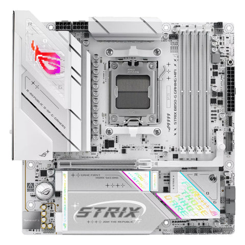 ASUS ROG STRIX B850-G GAMING WIFI — vue principale sur fond blanc carré — réf. 90MB1M30-M0EAY0
