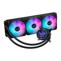 ASUS ROG STRIX LC III 360 ARGB LCD Noir — vue de l’écran 2 du watercooling AIO sur fond blanc carré — réf. 90RC00W1-M0UAY0
