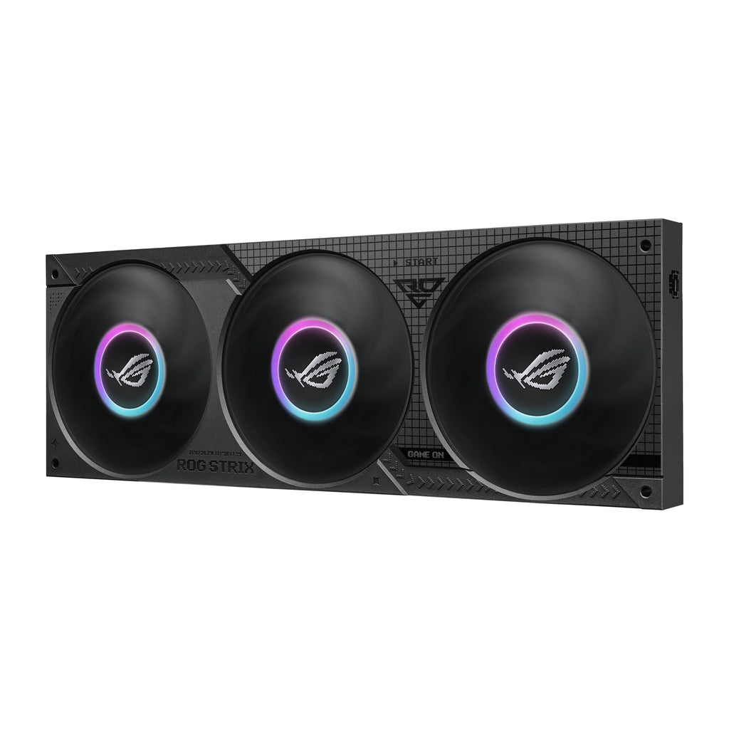 ASUS ROG Strix SLC IV 360 ARGB LCD Noir — vue de l’écran 13 du watercooling AIO sur fond blanc carré — réf. 90RC01S1-B0EAY0